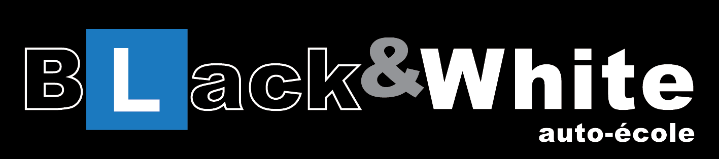 Logo Black&White auto-école Neuchâtel